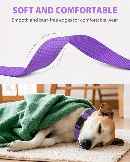 Joytale Reflective Dog Collar, Adjustable Nylon Pet Collar - Image 3