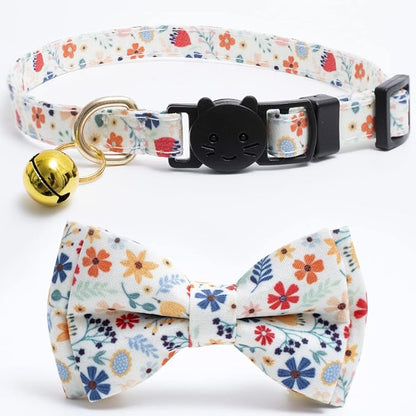 Faygarsle 2 Pack Cotton Designer Breakaway Cats Collar - Image 7
