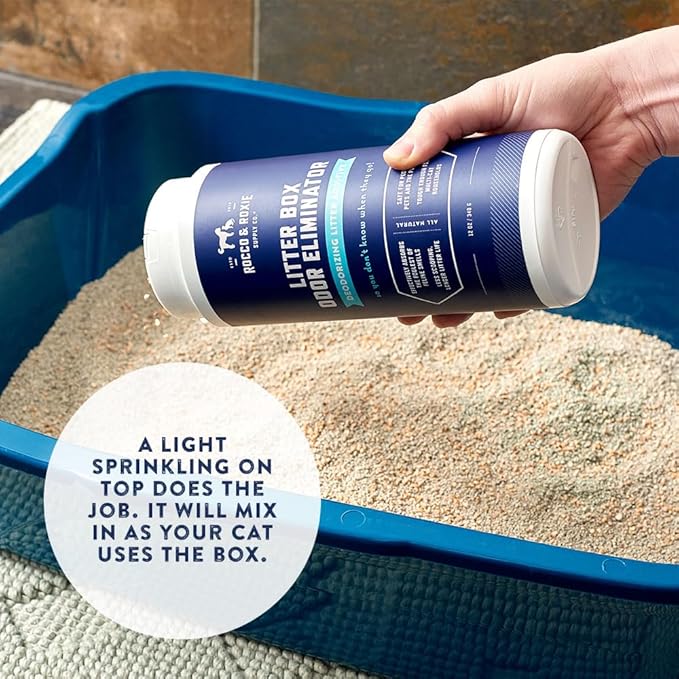 Rocco & Roxie Litter Box Odor Eliminator, Best Natural Urine Deodorizer - Image 3