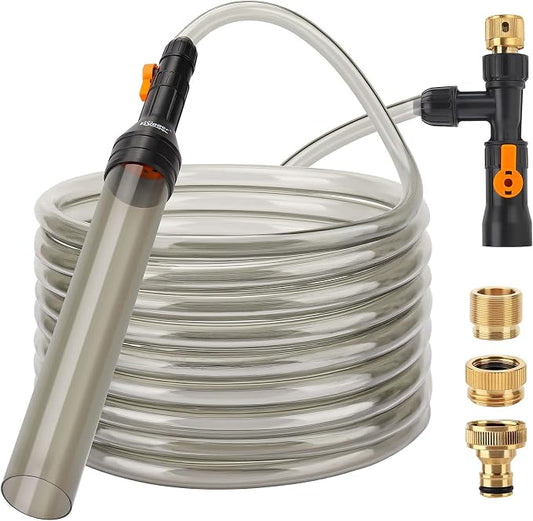 hygger Bucket-Free Aquarium Water Change Kit Metal Faucet Connector Fish Tank by hygger