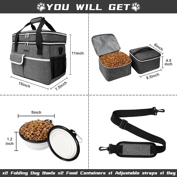 BAGLHER Dog Travel Bag for Supplies - Image 5