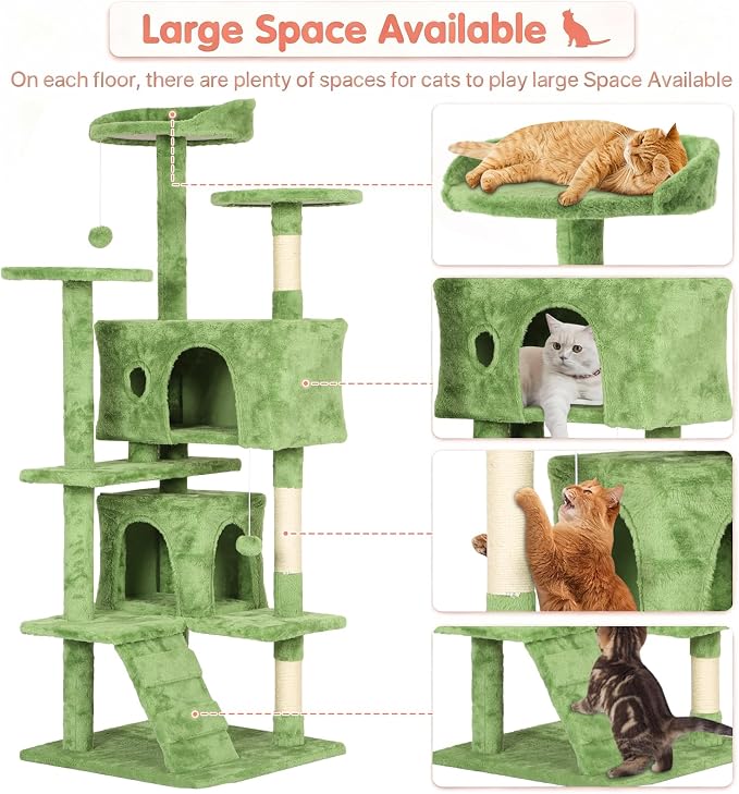 54in Cat Tree Cat Climbing Tower - Image 2