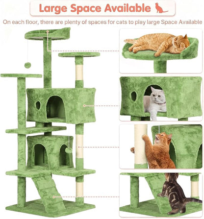54in Cat Tree Cat Climbing Tower - Image 2