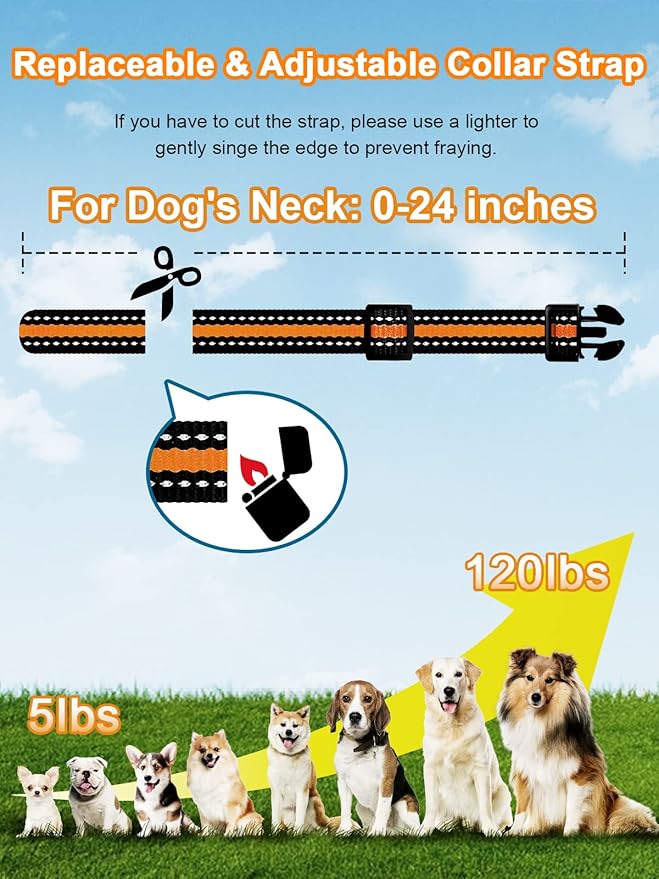 Bousnic Dog Shock Collar 2 Dogs - 3300 ft Waterproof Training Collar - Image 6