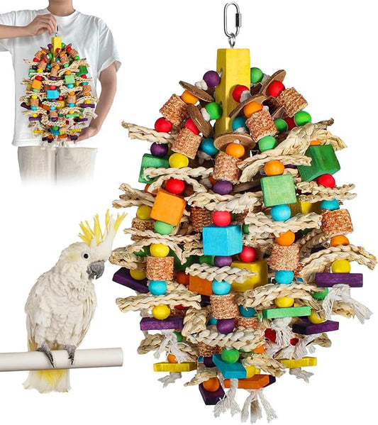 Medium Large Parrot Toys 20in Chewable Bird Toy by Unknown