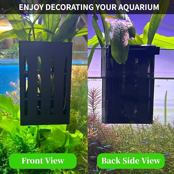 2 PCS Aquarium Plant Holder Top Hanging Fish Tank Plant Pot Aquarium Planter - Image 4