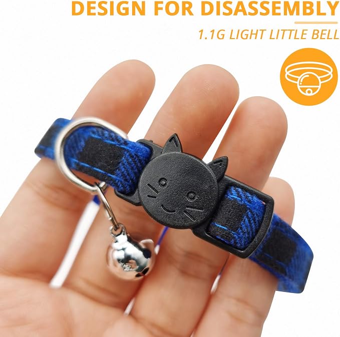 MJIYA Stylish Plaid Cat Collars - Image 4