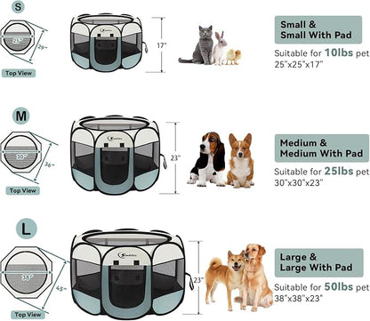 Large Dog Cat Playpen, Puppy Pet Playpen Indoor - Image 9