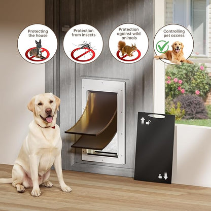 Never Rust Dog Door with Durable Plastic Frame, Large Doggy Door - Image 4