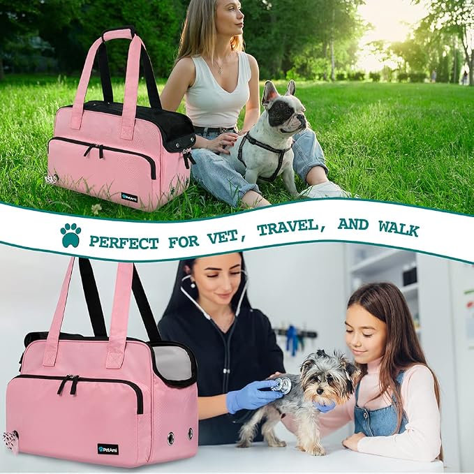 PetAmi Small Dog Purse Carrier, Soft-Sided Pet Carrier Bag - Image 6
