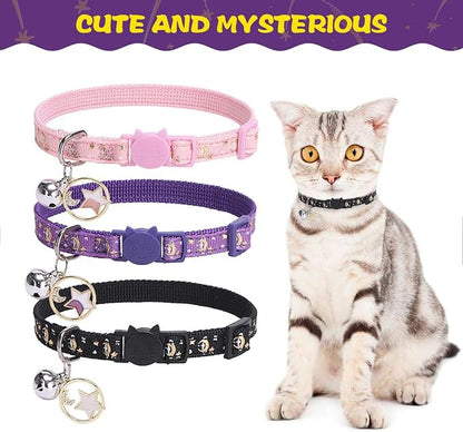 PUPTECK 3 Pack Cat Collar with Bells Breakaway - Image 7