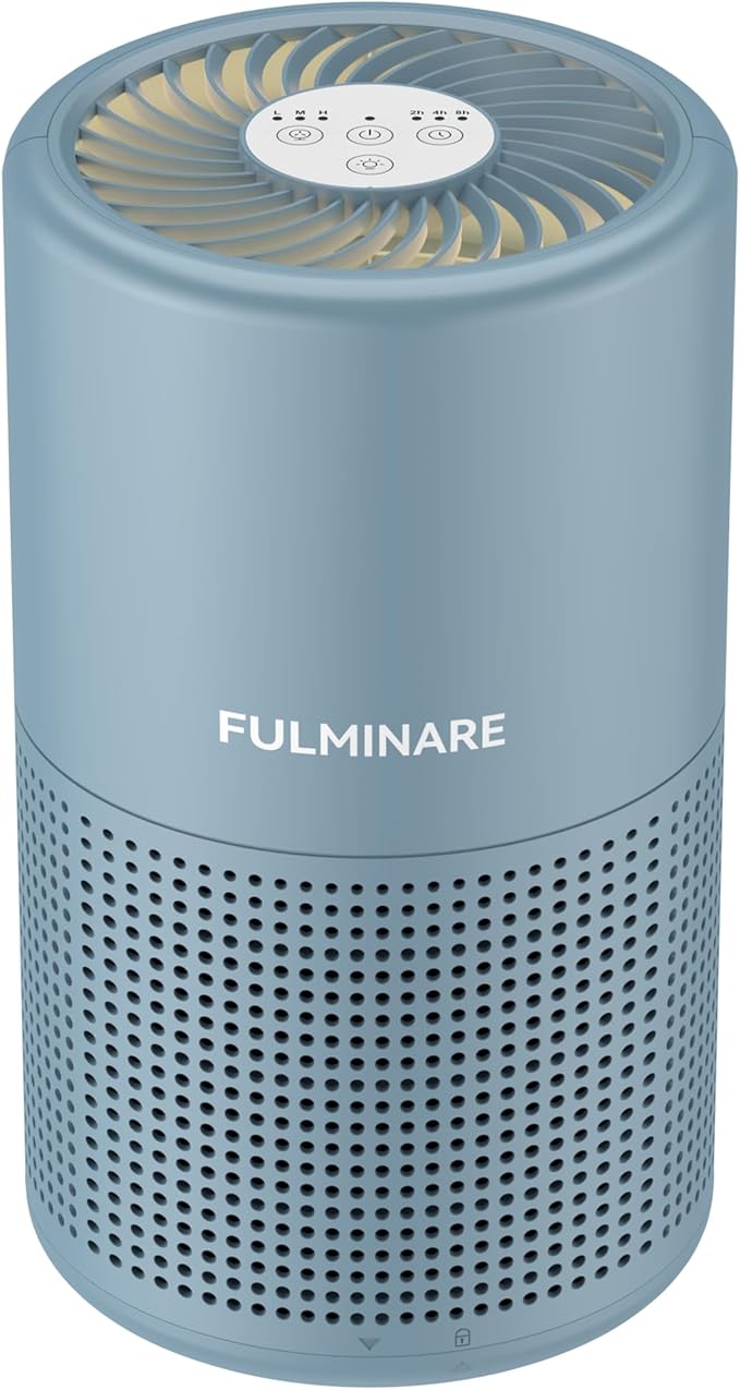 FULMINARE Air Purifiers for Home Bedroom H13 HEPA Air Purifier, 3 Speeds by PureAirPowerfulSound