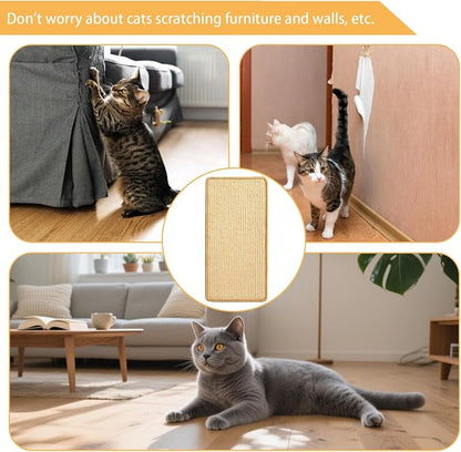 6 Pcs Cat Scratcher Mat, Sisal Cat Scratching Pad Scratch Mat - Image 5