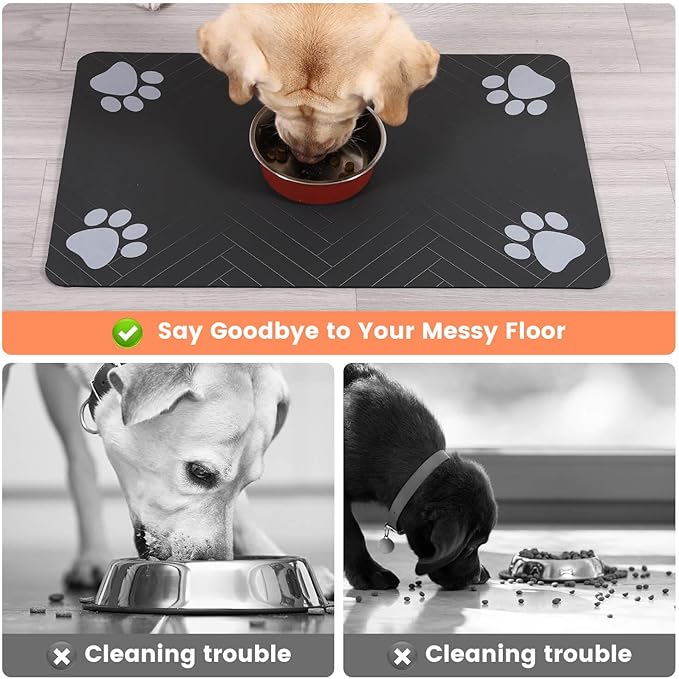 Pet Feeding Mat-Absorbent Pet Placemat - Image 4