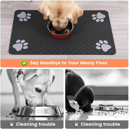 Pet Feeding Mat-Absorbent Pet Placemat - Image 3