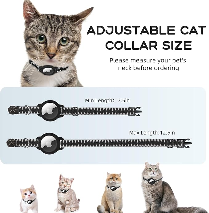 AirTag Cat Collars, Stretchy Collar - Image 6
