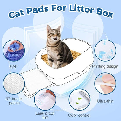 Cat Pads 25 ct Super Absorbent Pet Pee Pads Compatible - Image 3