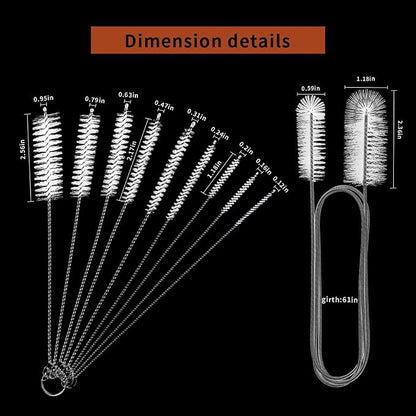 10 Pcs Flexible Drain Brush Straw Cleaner Brush Set, Pipe Cleaners Brush - Image 4