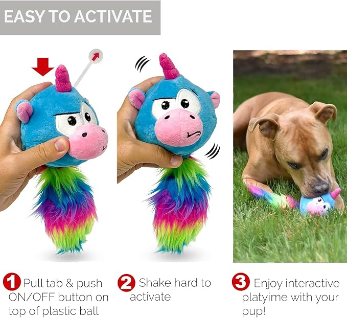 Hyper Pet Doggie Pal Unicorn Interactive Plush Dog Toys - Image 4