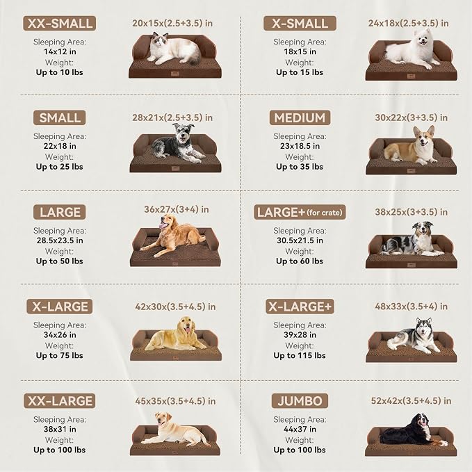 Large Dog Bed Orthopedic Washable - Image 2