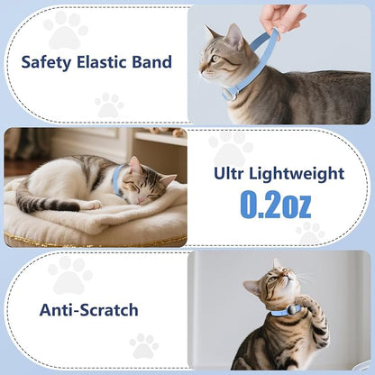 AirTag Cat Collar, Ultra Elastic Cat Tracker Collar, Airtag Holder Compatible - Image 6
