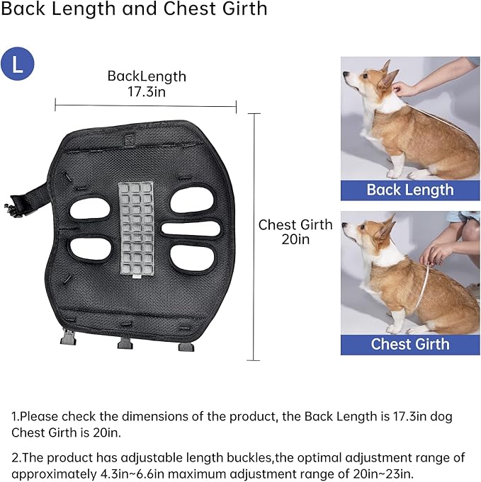 Dog Lift Harness for Small Dogs, Dog Backpack Carrier, Adjustable Padded - Image 6