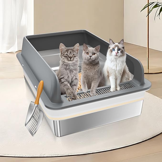 XXXL Stainless Steel Sifting Litter Box - Image 6