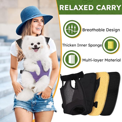 Pet Carrier Backpack, Hands-Free Adjustable Dog Front Carrier Legs Out & - Image 3