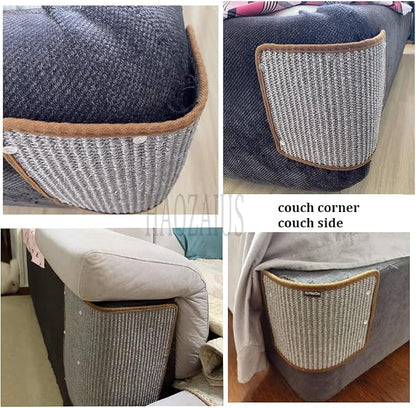2PCS Cat Scratcher Mat Sofa Protector Natural Sisal Cat Scratching Mat Cat - Image 2