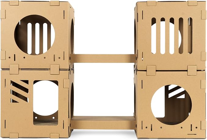 Navaris Modular Cardboard Cat House - Image 8