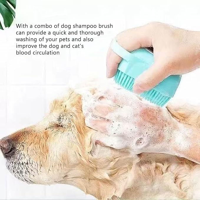 Pets Bath Brush | Scrubber for Bath | Dog Shampoo Brush | Dog Washing/Shower - Image 5