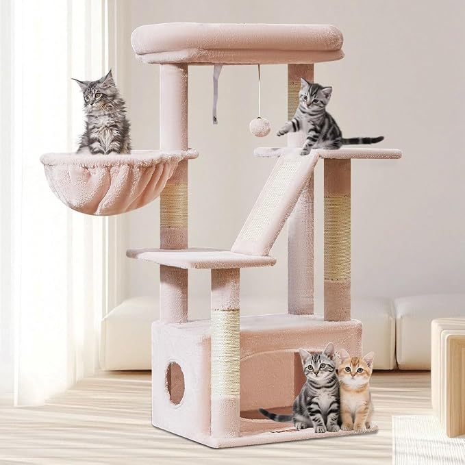Taoqimiao Cat Tree, 38.5-Inch Cat Tower - Image 8