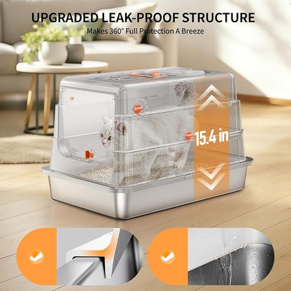 Stainless Steel Cat Litter Box - Image 4