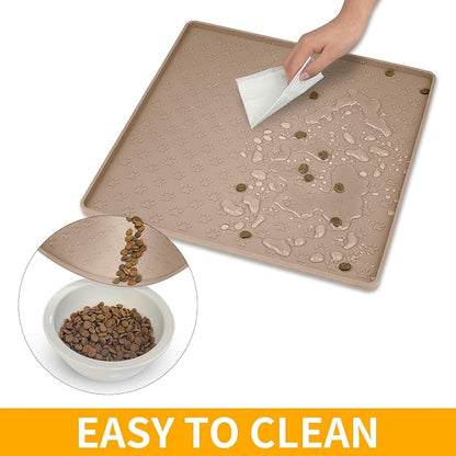 Ptlom Dog Food Mat Anti-Slip Bowl Mats - Image 5