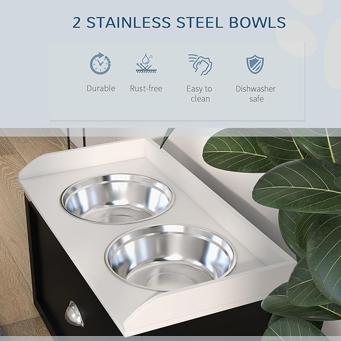 PawHut Dog Feeding Station - Image 5