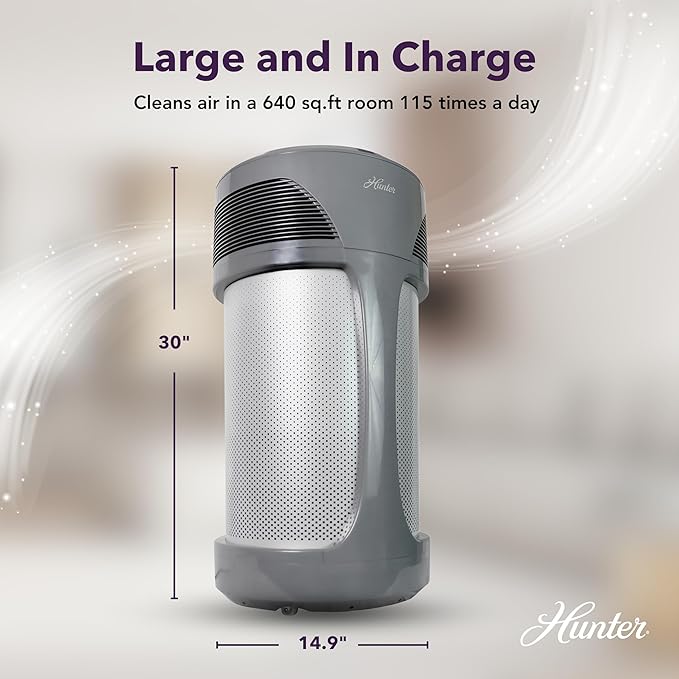 Hunter HP980 Air Purifiers for Home Large Room and Bedroom. Industrial Strength - Image 4