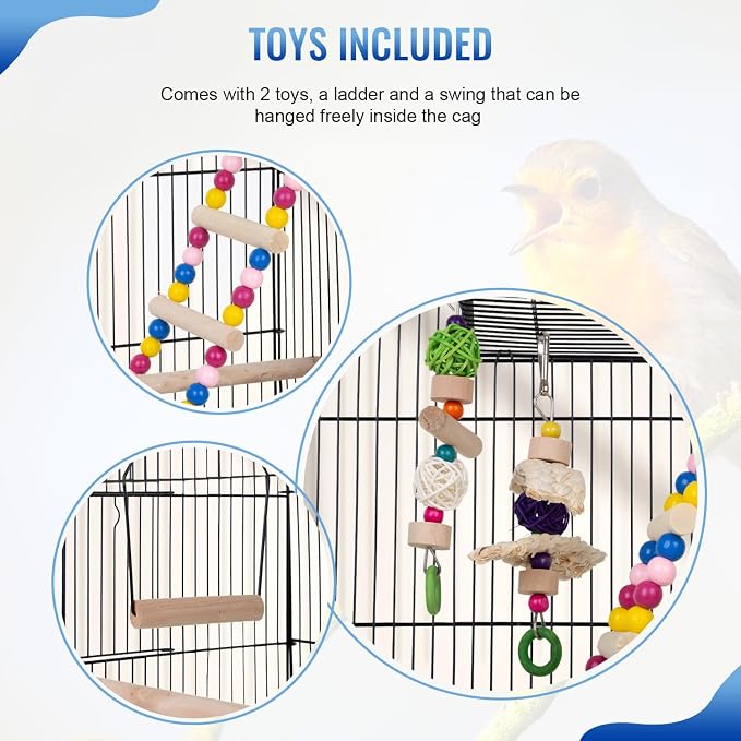 FDW 39 Inch Bird Cage Parakeet Cage - Image 5