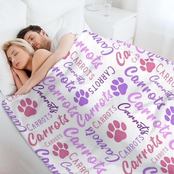 Personalized Paw Print Dog Blanket - Image 5