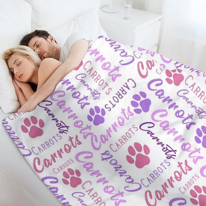 Personalized Paw Print Dog Blanket - Image 5