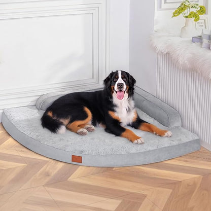 Large Orthopedic Dog Bed with Sides XXXL Dog Beds with Removable Washable Cover by Mekiy