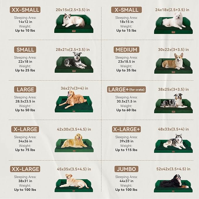 Large Dog Bed Orthopedic Washable - Image 2
