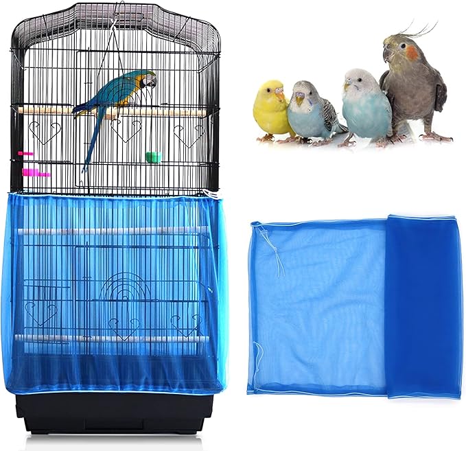 Daoeny Universal Bird Cage Cover, Adjustable Seed Feather Catcher, Soft Airy by Daoeny