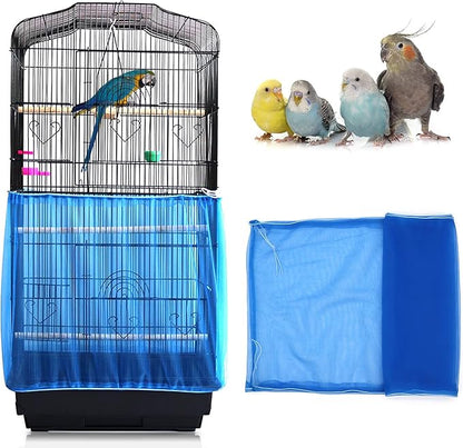 Daoeny Universal Bird Cage Cover, Adjustable Seed Feather Catcher, Soft Airy by Daoeny