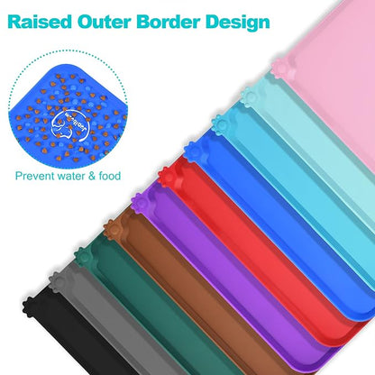 Silicone Waterproof Dog Cat Pet Feeding Mats, Non Slip, Easy Clean Pet Dog Cat - Image 4