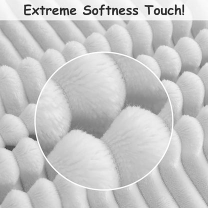 Soft Fleece Baby Blanket Ultra Cozy Grey Baby Blankets - Image 6