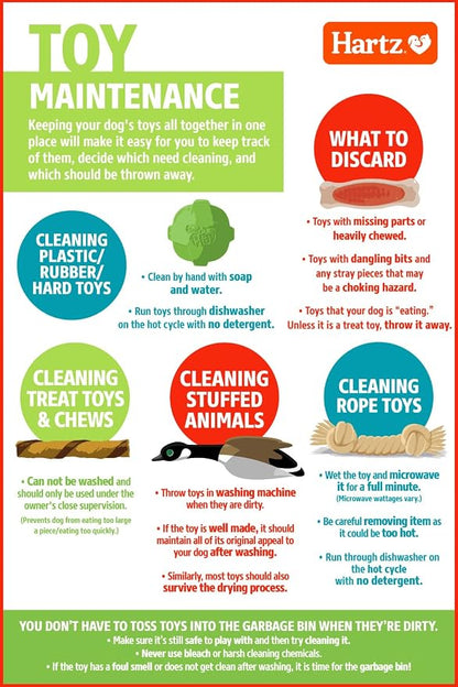 Hartz Chew 'n Clean Tuff Bone Tough Dog Chew Toy, Large 3 Pack - Image 8