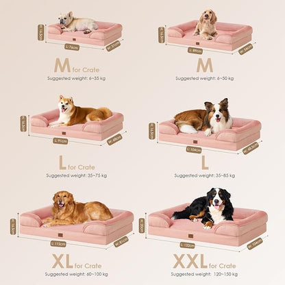 EHEYCIGA Orthopedic Dog Beds for Large Dogs, Waterproof Memory Foam Large Dog - Image 8
