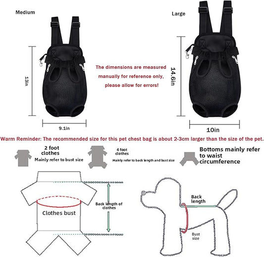 Pet Carrier Backpack, Adjustable Pet Front Carriers - Image 2
