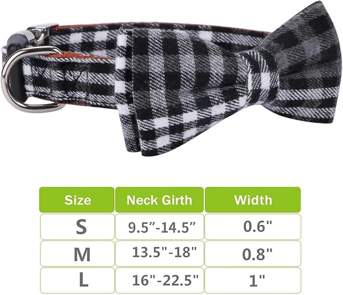 Faleela Soft &Comfy Bowtie Dog Collar, Detachable and Adjustable Bow Tie Collar - Image 5