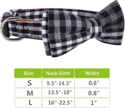 Faleela Soft &Comfy Bowtie Dog Collar, Detachable and Adjustable Bow Tie Collar - Image 5